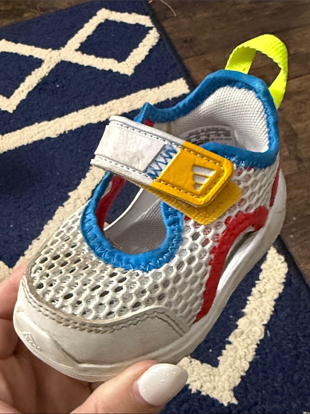 Baby adidas mesh shoe